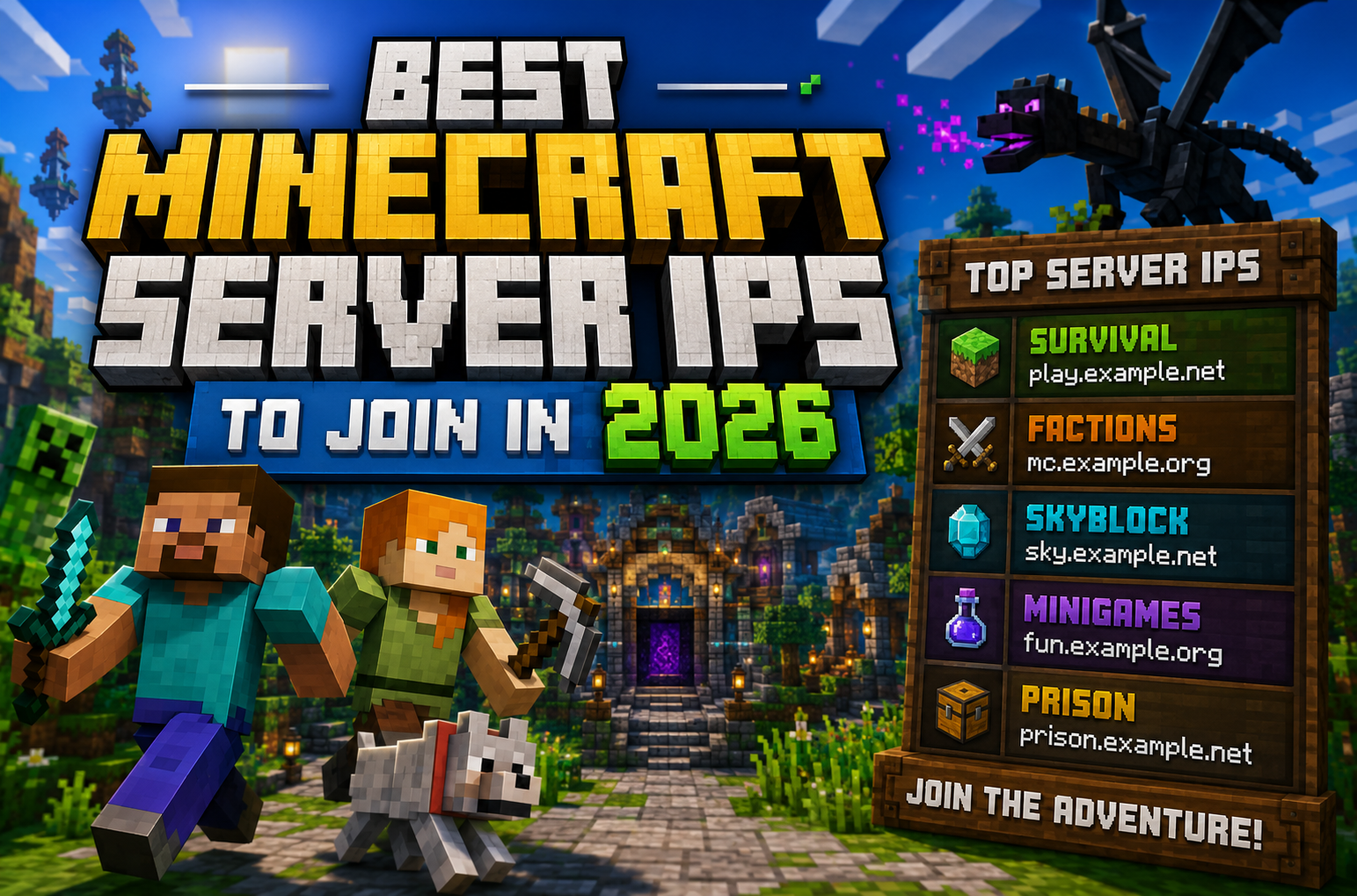Best Minecraft Server IPs to Join in 2026