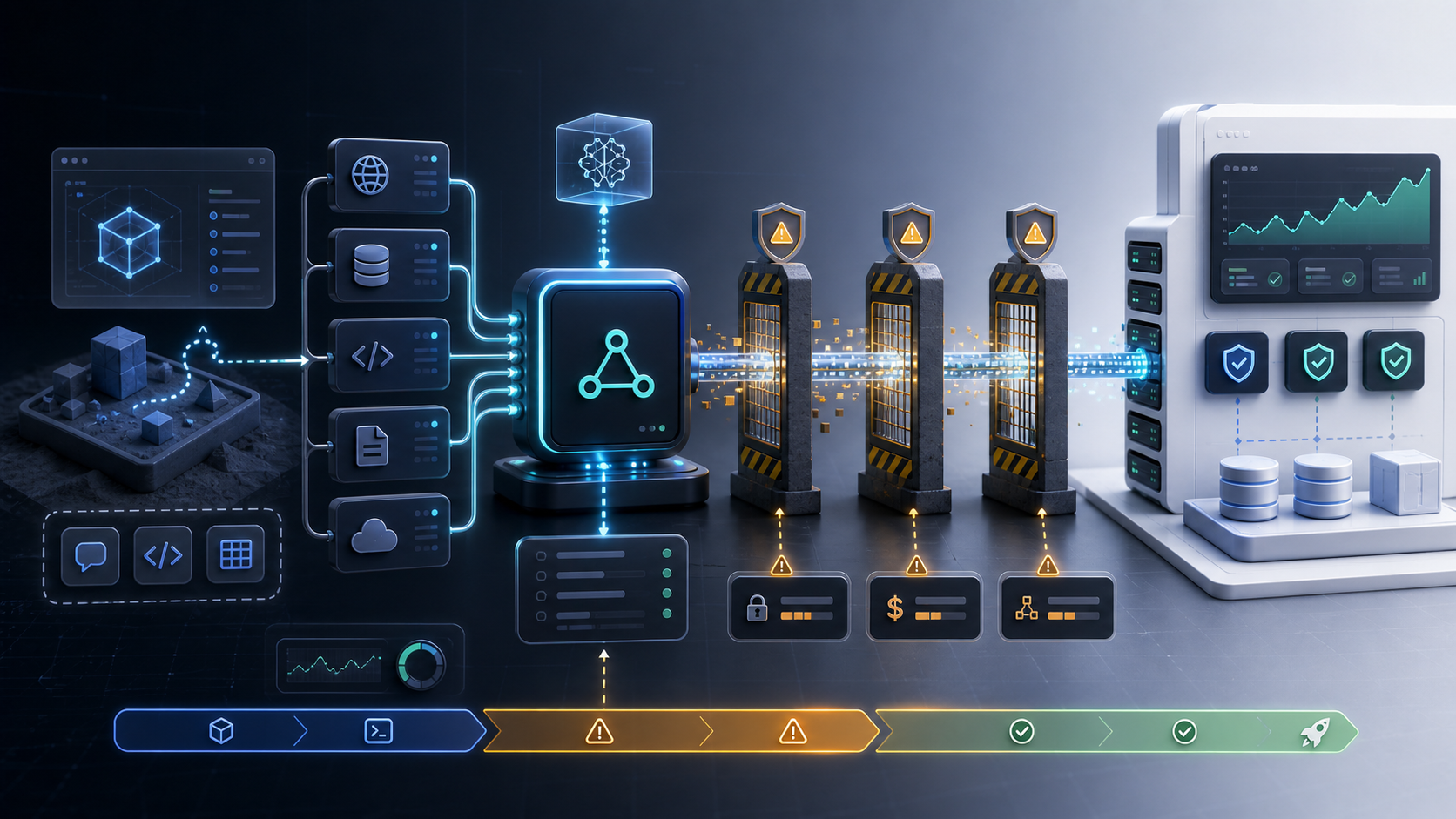 MCP adoption cover showing demo-to-production friction gates for security, cost, and deployment complexity