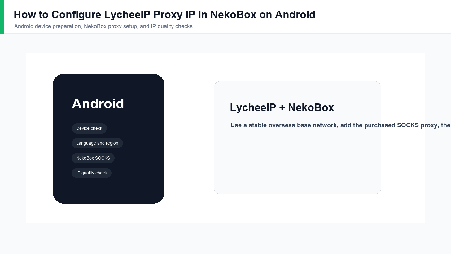 How to Configure LycheeIP Proxy IP in NekoBox on Android
