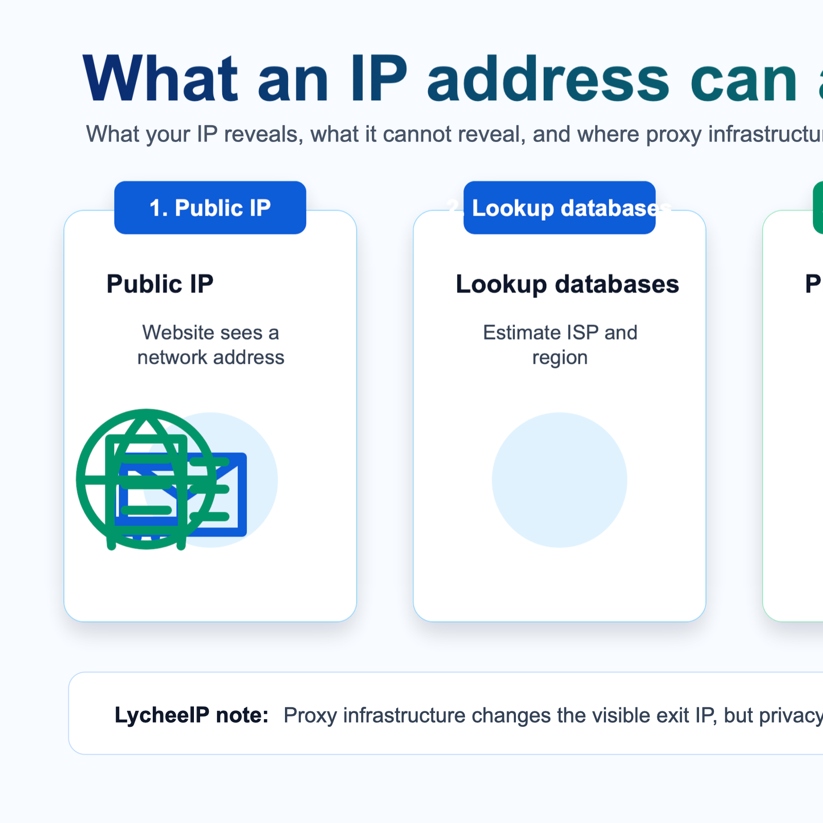 What an IP address can and cannot reveal infographic
