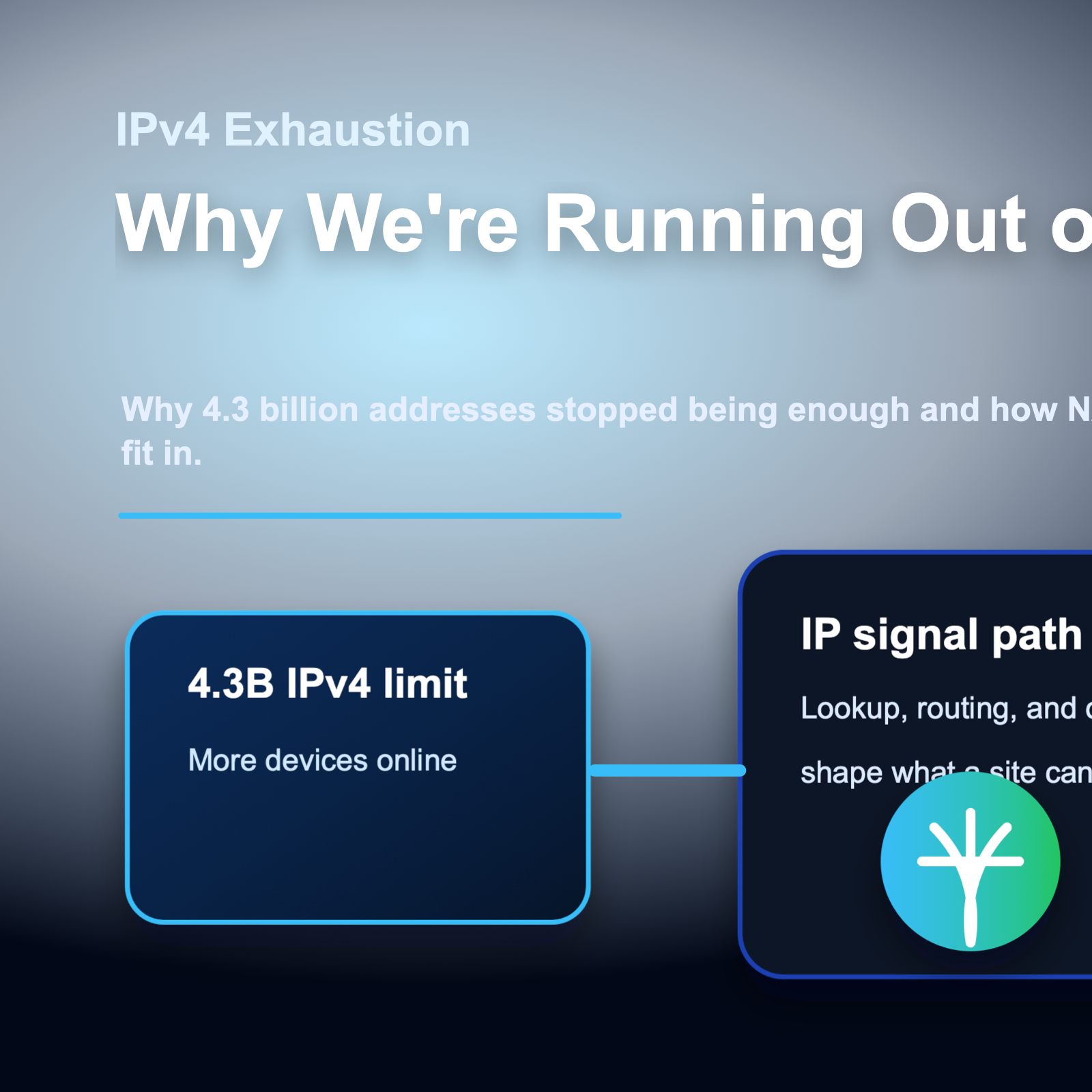 Why We're Running Out of IP Addresses cover infographic