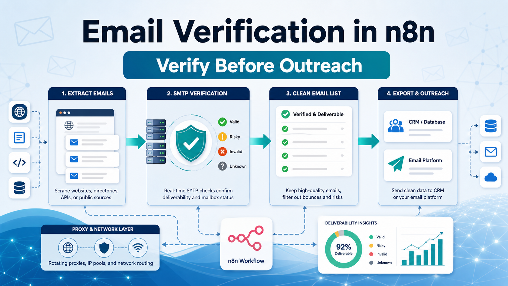 Email Verification in n8n Scraping Workflows cover image