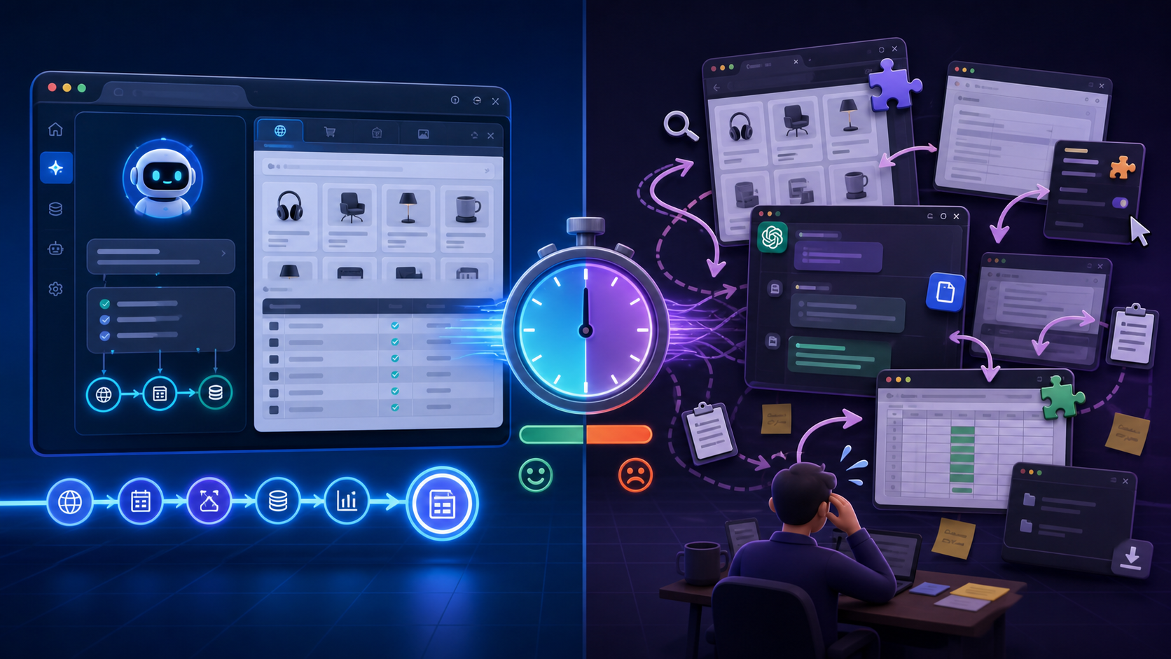 AI Browser Automation: Tabbit vs Traditional Setup featured illustration