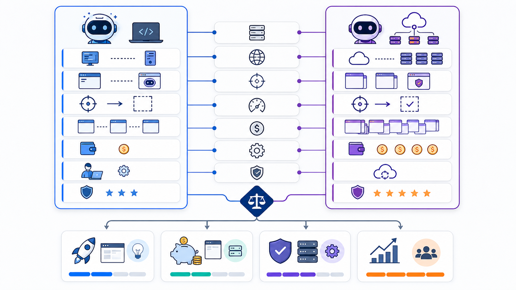 OpenClaw vs Hermes: Which AI Agent to Choose section diagram