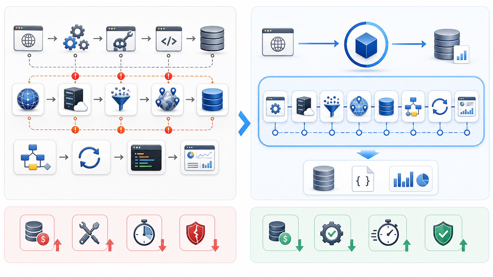 TinyFish vs Traditional Scraping Tools Comparison: One Platform That Replaces Your Entire Stack section diagram