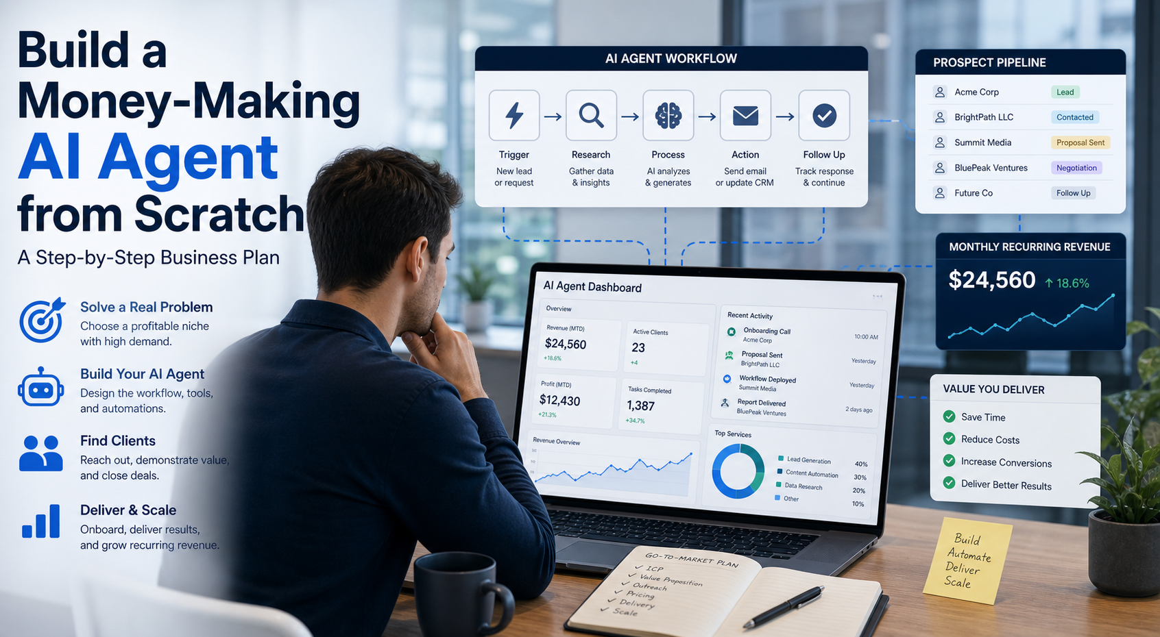 Build a Money-Making AI Agent from Scratch: A Step-by-Step Business Plan featured image