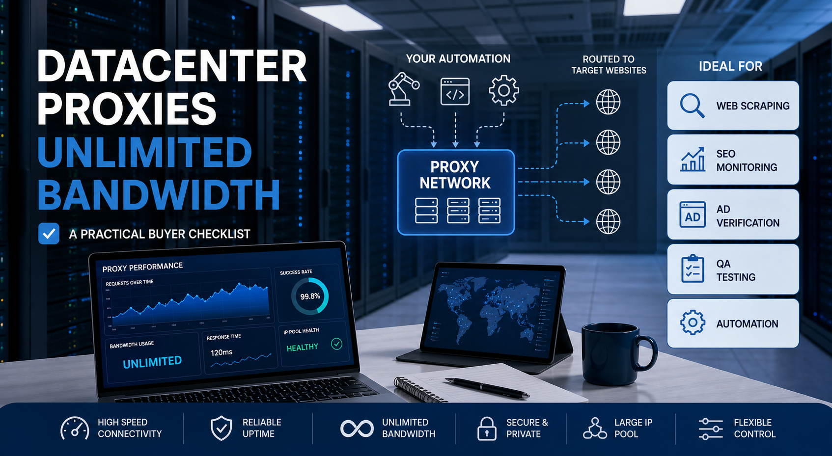 Datacenter Proxies Unlimited Bandwidth: A Practical Buyer Checklist featured image