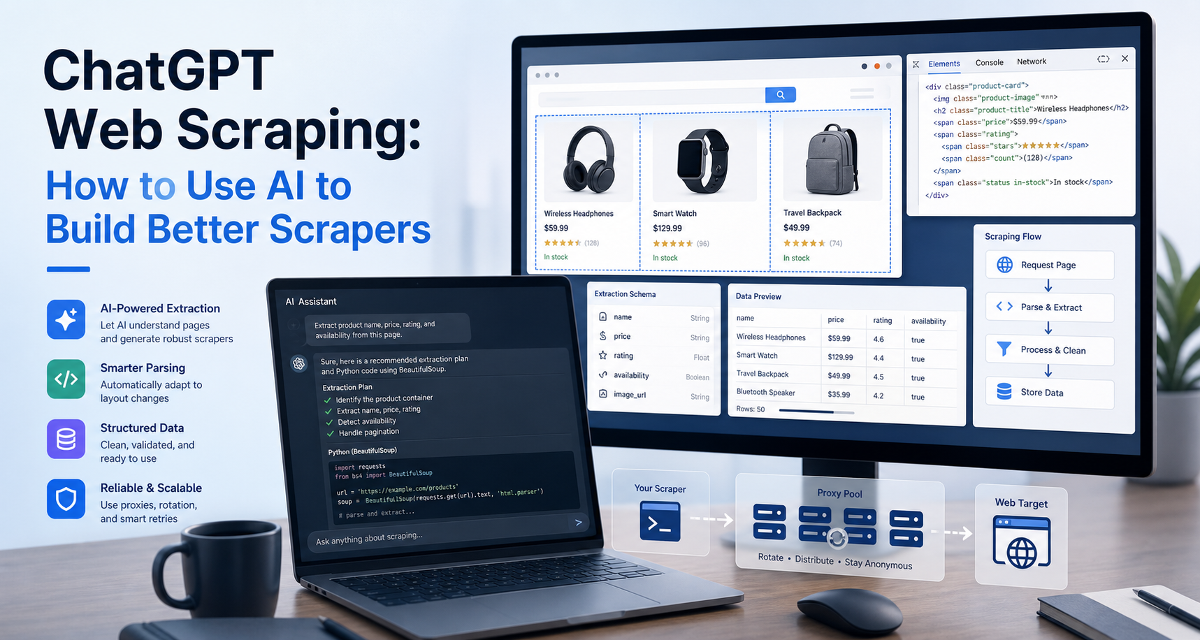ChatGPT Web Scraping: How to Use AI to Build Better Scrapers featured image