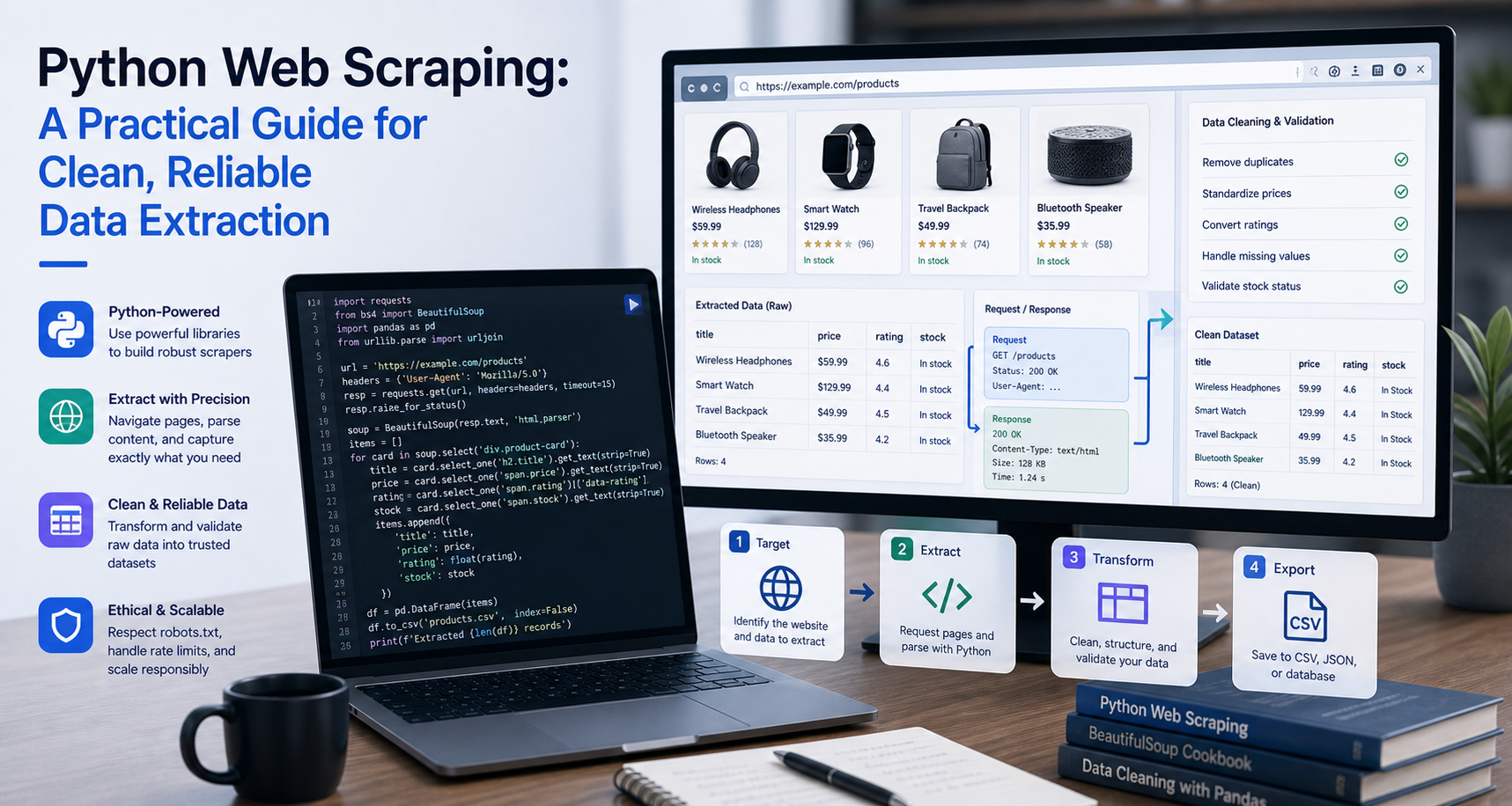 Python Web Scraping: A Practical Guide for Clean, Reliable Data Extraction featured image