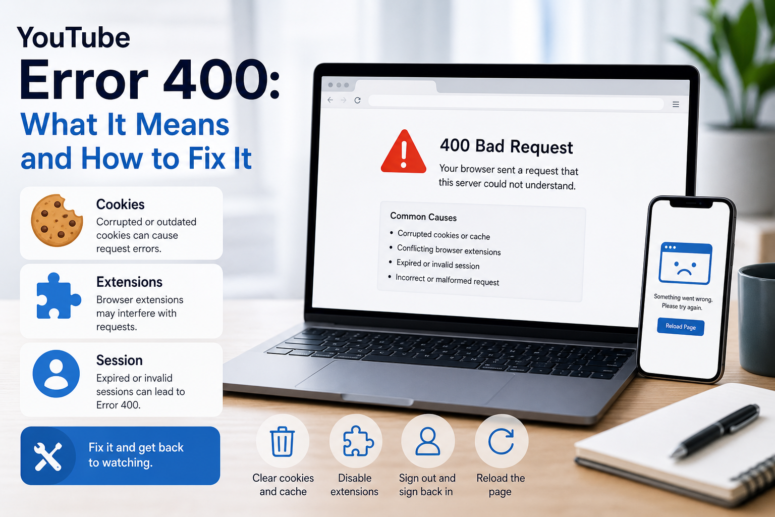 YouTube Error 400: What It Means and How to Fix It