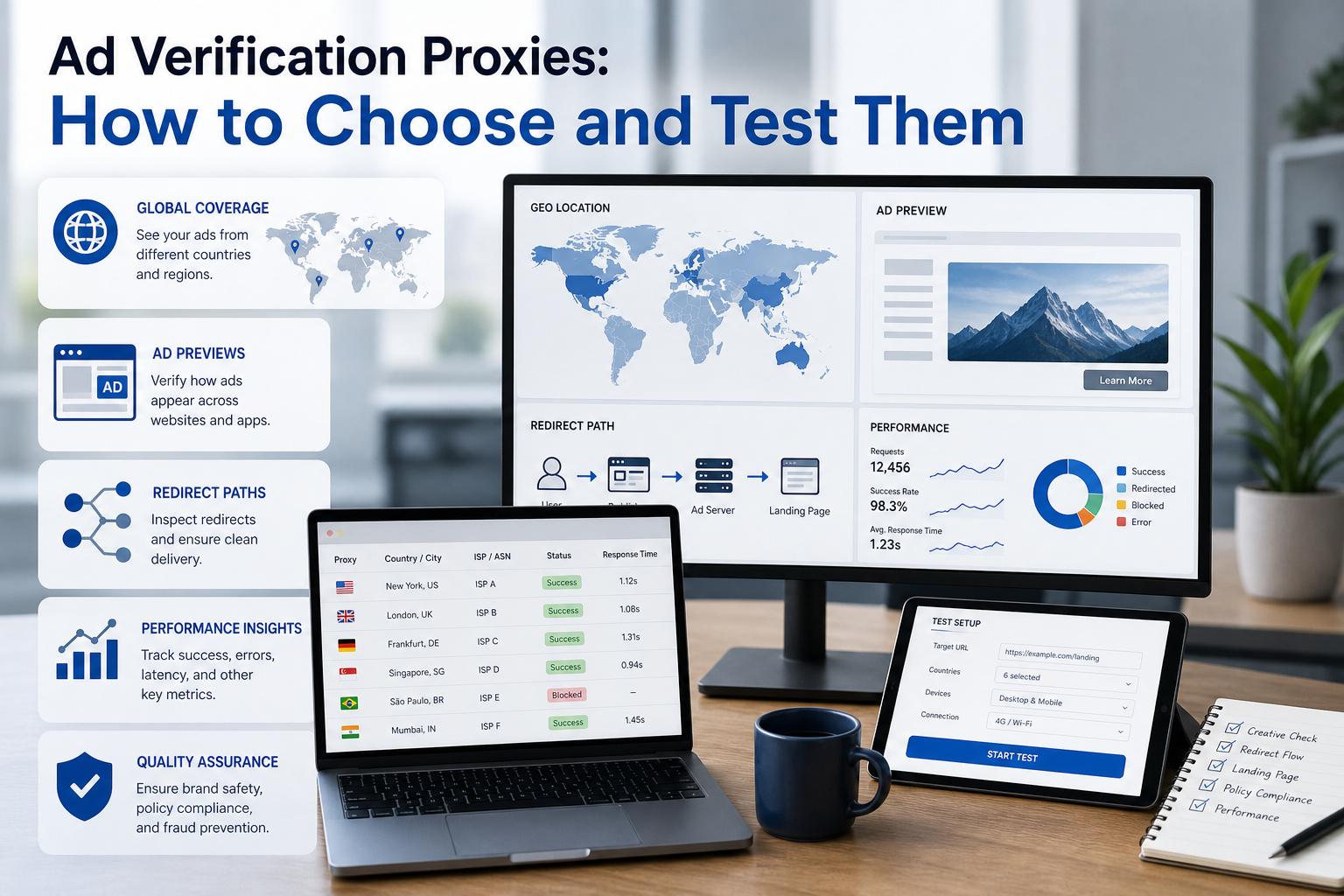 Ad Verification Proxies: How to Choose and Test Them