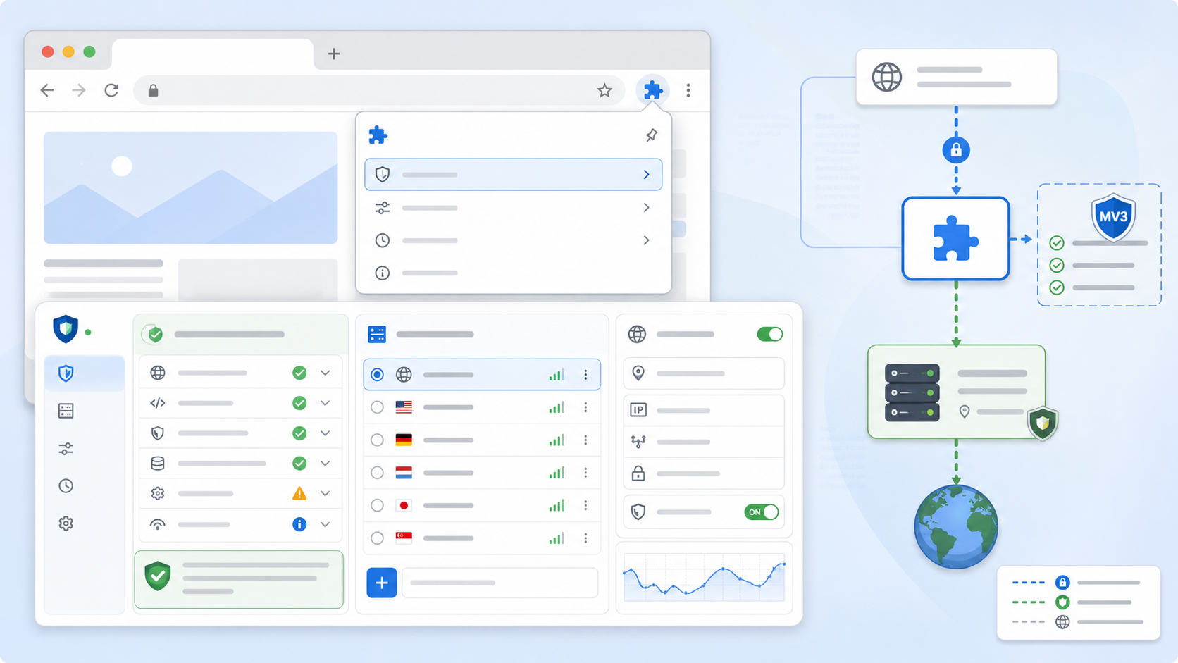 Manifest V3 Chrome proxy extension permission and maintenance audit